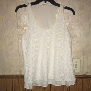 Elegant White Lace gap Tank Top (s)